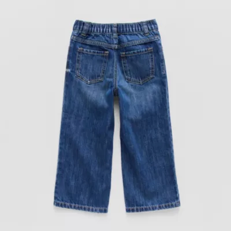 Okie Dokie Toddler & Little Boys Adjustable Waist Straight Leg Jean