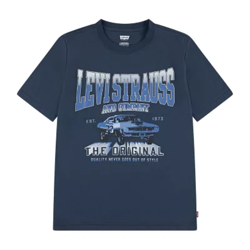 Levi's Big Boys Crew Neck Short Sleeve Graphic T-Shirt