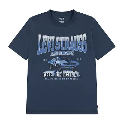 Levi's Big Boys Crew Neck Short Sleeve Graphic T-Shirt