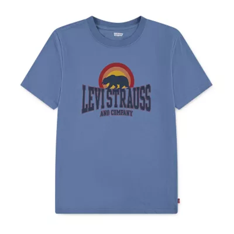 Levi's Big Kid Boys Crew Neck Short Sleeve Regular Fit Graphic T-Shirt