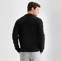 J. Ferrar Mens Crew Neck Long Sleeve Pullover Sweater