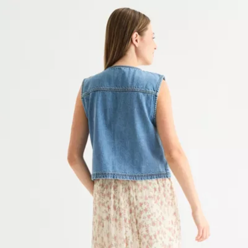 Arizona Womens Sleeveless Juniors Vest