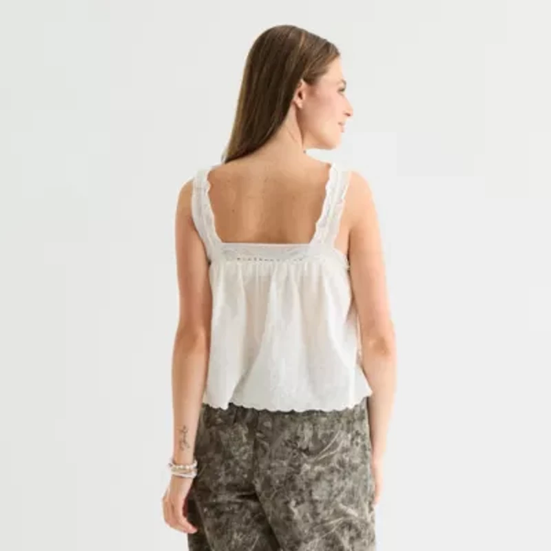 Arizona Womens Juniors Sleeveless Tank Top