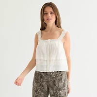 Arizona Womens Juniors Sleeveless Tank Top