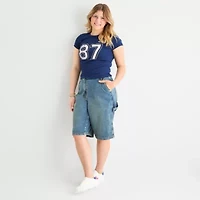 Arizona Womens Low Rise Denim Short