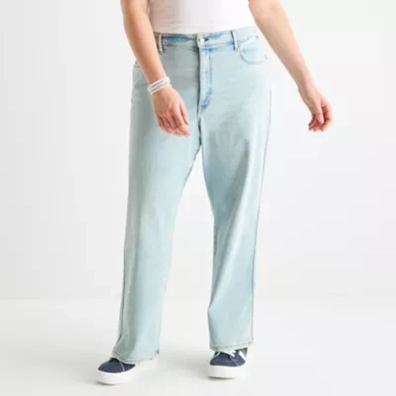 Arizona Juniors Plus Womens High Rise Curvy Fit Jean
