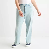 Arizona Juniors Plus Womens High Rise Curvy Fit Jean