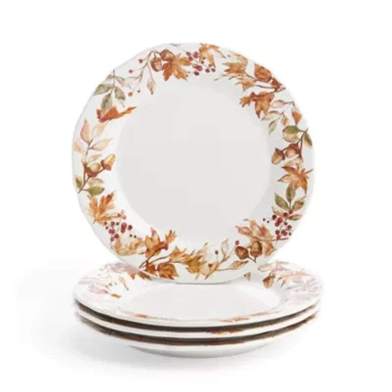 Linden Street Terra Pumpkin 4-pc. Stoneware Dinner Plate