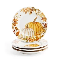 Linden Street Terra Pumpkin 4-pc. Stoneware Salad Plate