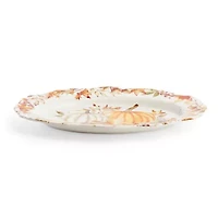 Linden Street Terra Pumpkin Stoneware Serving Platter