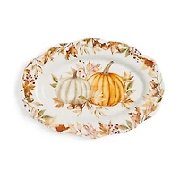 Linden Street Terra Pumpkin Stoneware Serving Platter