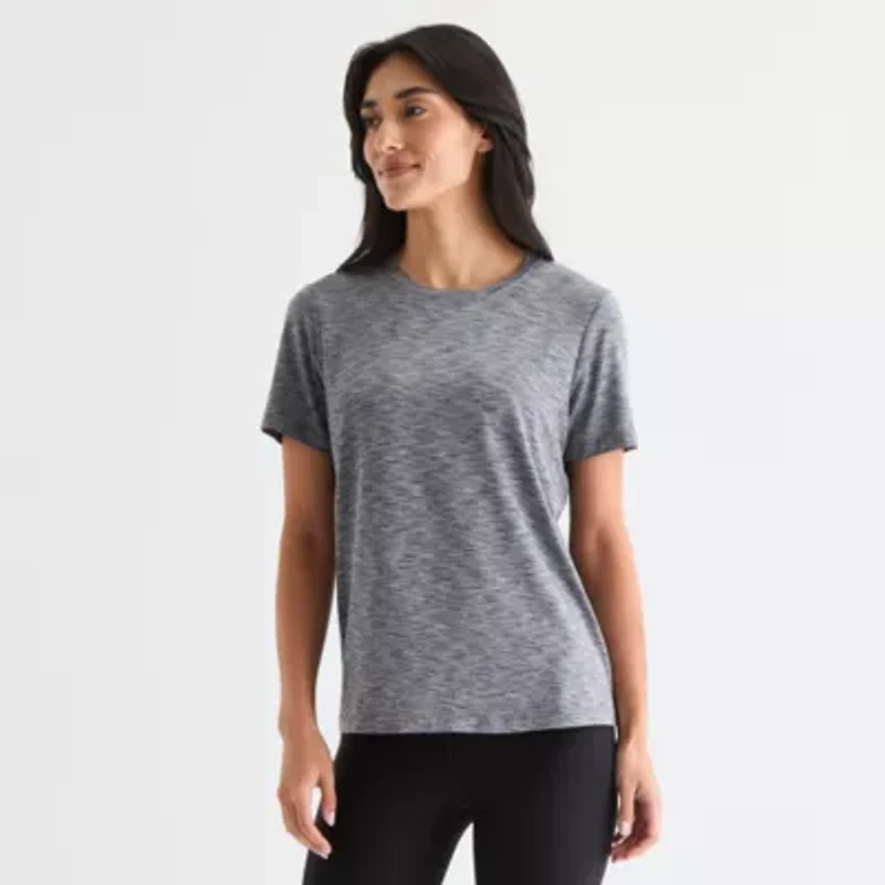 Xersion Womens Performance Crew Neck Short Sleeve T-Shirt