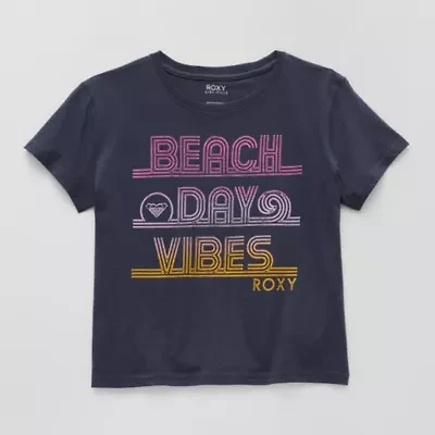 Roxy Big Kid Girls Crew Neck Short Sleeve Classic Fit Graphic T-Shirt