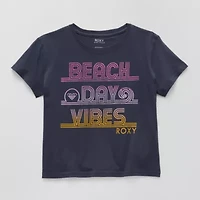 Roxy Big Kid Girls Crew Neck Short Sleeve Classic Fit Graphic T-Shirt