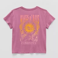 Roxy Big Kid Girls Crew Neck Short Sleeve Classic Fit Graphic T-Shirt