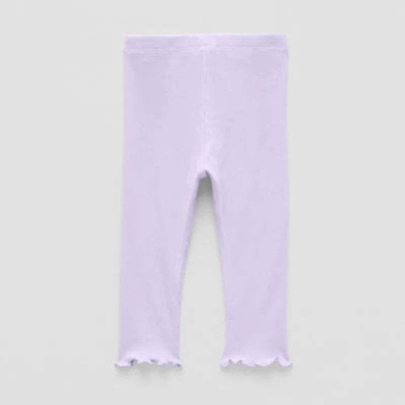 Okie Dokie Rib Baby Girls Skinny Full Length Leggings
