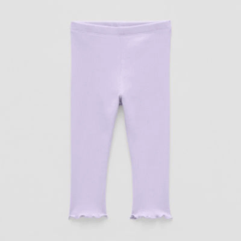 Okie Dokie Rib Baby Girls Skinny Full Length Leggings