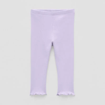 Okie Dokie Rib Baby Girls Skinny Full Length Leggings