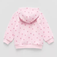 Okie Dokie Baby Girls Fleece Hooded Lightweight Jacket