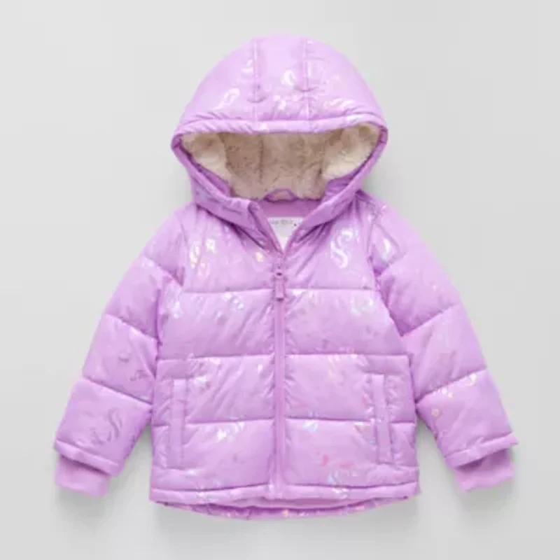 Okie Dokie Girls Water Resistant Heavyweight Puffer Jacket