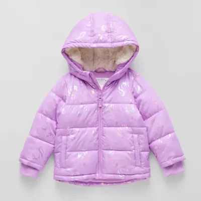 Okie Dokie Girls Water Resistant Heavyweight Puffer Jacket