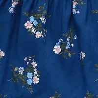 Thereabouts Little & Big Kid Girls Square Neck Long Sleeve Blouse