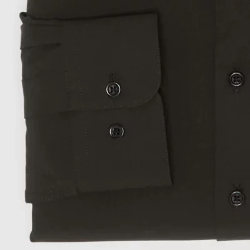 Collection By Michael Strahan Mens Slim Fit Easy Care Long Sleeve Dress Shirt
