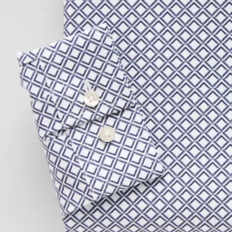 J. Ferrar Slim 360 Stretch Performance Mens Regular Fit Wrinkle Free Long Sleeve Dress Shirt