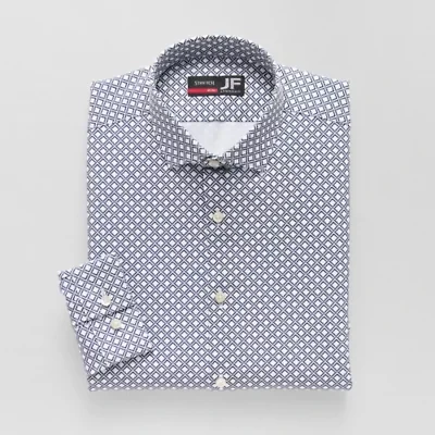 J. Ferrar Slim 360 Stretch Performance Mens Regular Fit Wrinkle Free Long Sleeve Dress Shirt