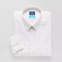 Stafford Big and Tall Coolmax All Season Oxford Mens Regular Fit Stretch Fabric Wrinkle Free Long Sleeve Dress Shirt