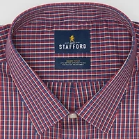 Stafford Big And Tall Smart Tech Mens Regular Fit Stretch Fabric Wrinkle Free Long Sleeve Dress Shirt