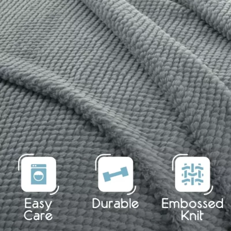 Vellux Ultra Soft Light Weight Plush Texture Blanket