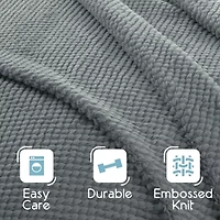 Vellux Ultra Soft Light Weight Plush Texture Blanket