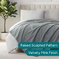 Vellux Ultra Soft Light Weight Plush Texture Blanket
