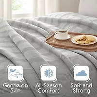 Vellux All Season Knit Cotton Collection Blanket