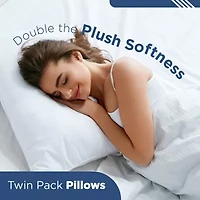Martex Sweet Dreams 2 Pack Soft/Medium Density Bed Pillow
