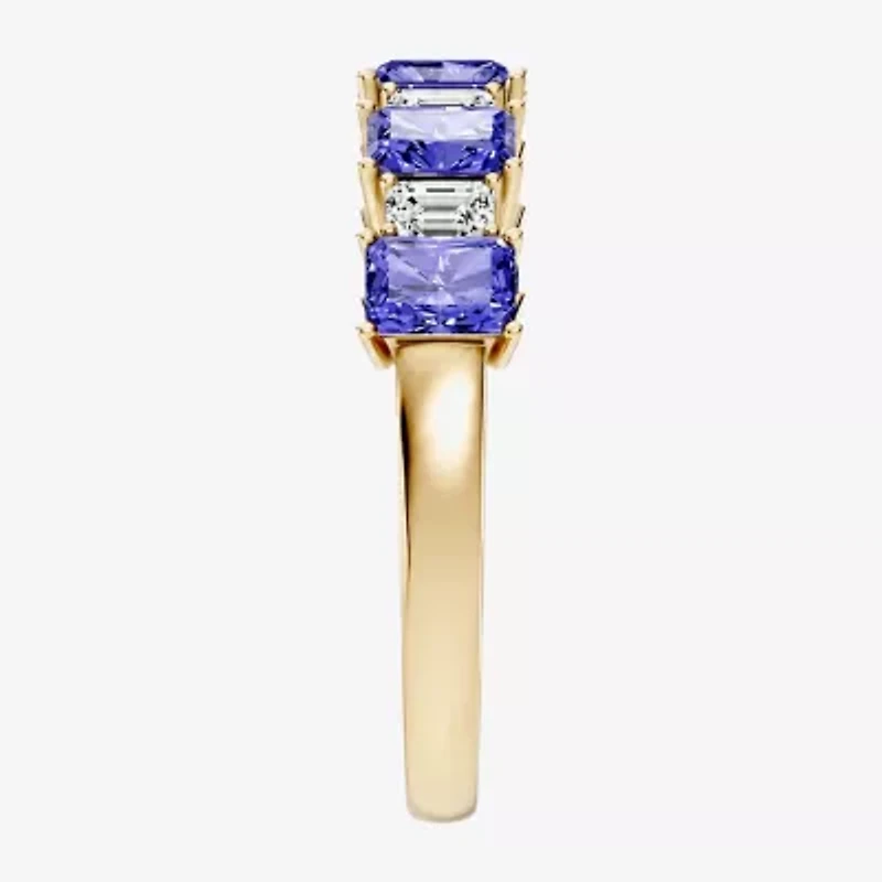 Womens 3/8 CT. T.W. Genuine Blue Tanzanite 10K Gold Band