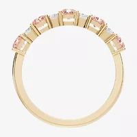 Womens 3/8 CT. T.W. Genuine Pink Morganite 10K Gold Band
