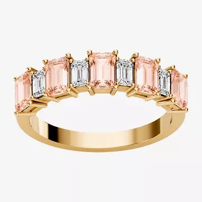 Womens 3/8 CT. T.W. Genuine Pink Morganite 10K Gold Band