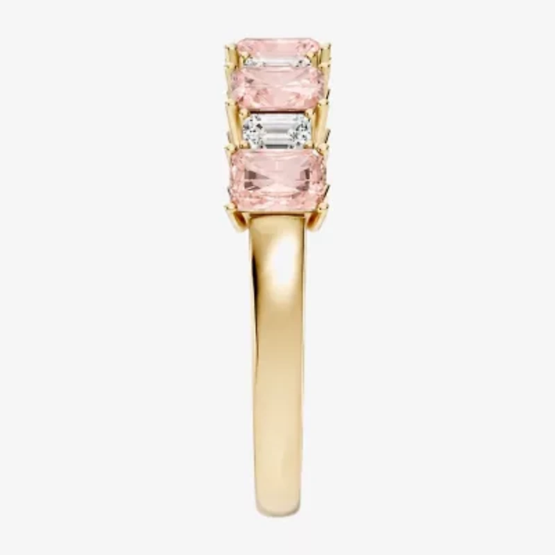 Womens 3/8 CT. T.W. Genuine Pink Morganite 10K Gold Band