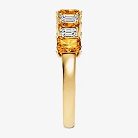 Womens 3/8 CT. T.W. Genuine Yellow Citrine 10K Gold Band