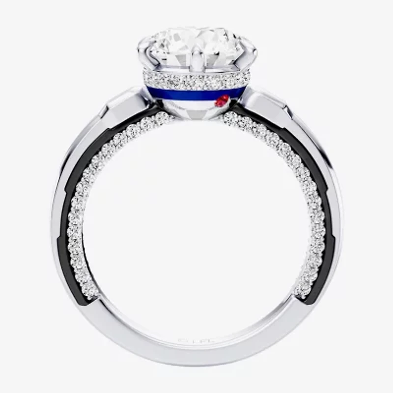R2-D2 (F / Si1) Womens 2 3/8 Ct. T.W. Lab Grown White Diamond 10K Gold Round Star Wars Engagement Ring