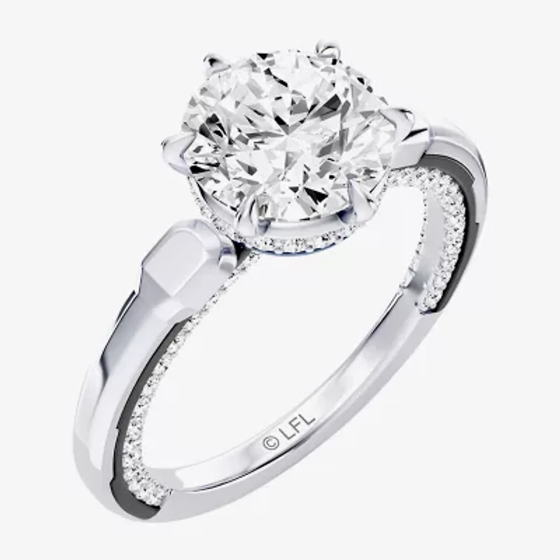 R2-D2 (F / Si1) Womens 2 3/8 Ct. T.W. Lab Grown White Diamond 10K Gold Round Star Wars Engagement Ring
