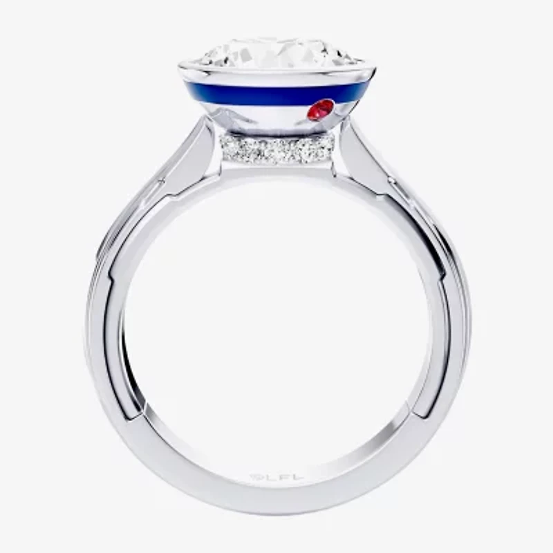 R2-D2 (F / Si1) Womens 3 1/8 Ct. T.W. Lab Grown White Diamond 10K Gold Round Star Wars Engagement Ring