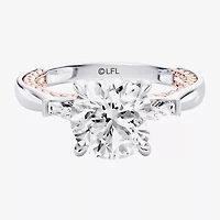 Princess Leia (F / Si1) Womens 2 1/5 CT. T.W. Lab Grown White Diamond 10K Gold Round Star Wars Engagement Ring