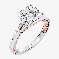 Princess Leia (F / Si1) Womens 2 1/5 CT. T.W. Lab Grown White Diamond 10K Gold Round Star Wars Engagement Ring