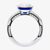 R2-D2 (F / Si1) Womens 2 3/4 CT. T.W. Lab Grown White Diamond 10K Gold Oval Star Wars Engagement Ring