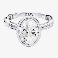 R2-D2 (F / Si1) Womens 2 3/4 CT. T.W. Lab Grown White Diamond 10K Gold Oval Star Wars Engagement Ring