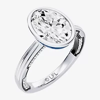 R2-D2 (F / Si1) Womens 2 3/4 CT. T.W. Lab Grown White Diamond 10K Gold Oval Star Wars Engagement Ring