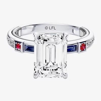 R2-D2 (F / Si1) Womens 3 1/5 Ct. T.W. Lab Grown White Diamond 10K Gold Star Wars Side Stone Engagement Ring